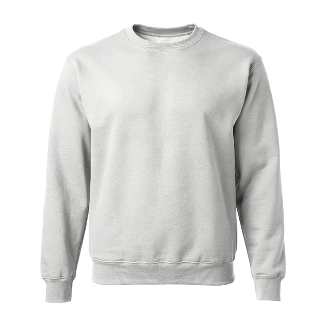 Lichtgrijze sweater zonder opdruk
