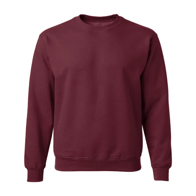 Bordeaux sweater zonder opdruk