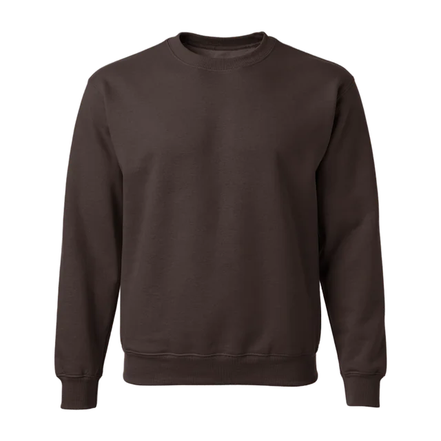 Bruine sweater zonder opdruk