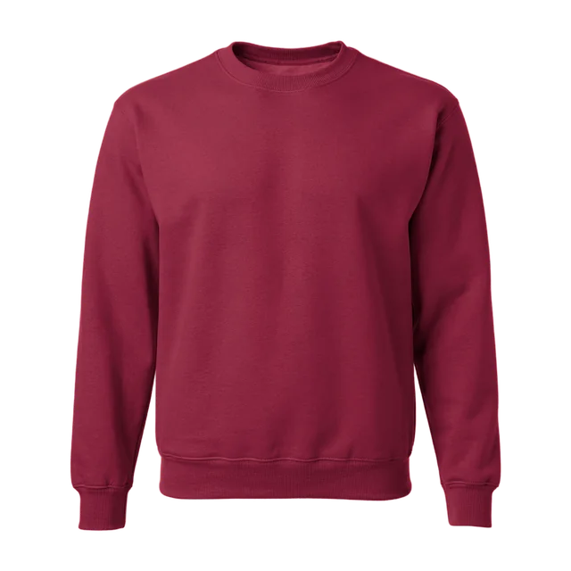 Donkerrode sweater zonder opdruk