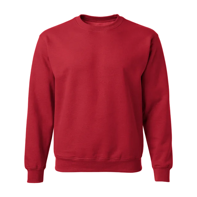 Kersenrode sweater zonder opdruk