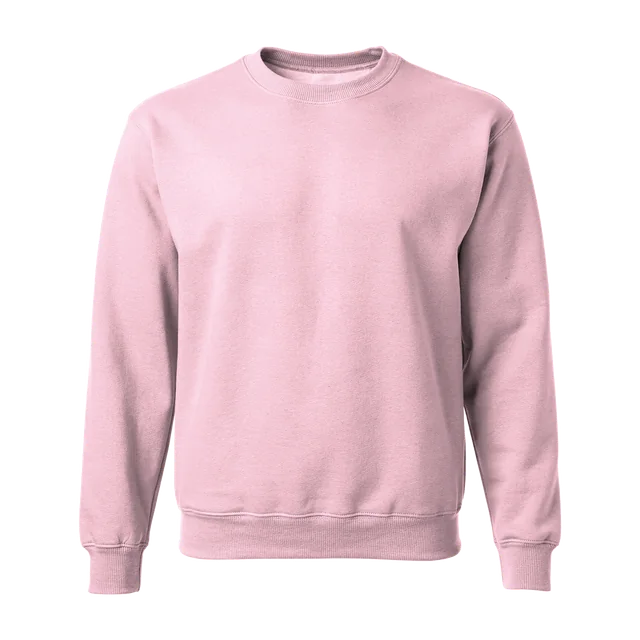 Lichtroze sweater zonder opdruk