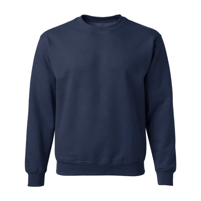 Donkerblauwe sweater zonder opdruk