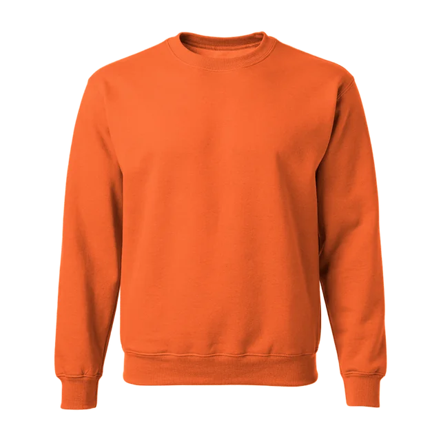 Oranje sweater zonder opdruk