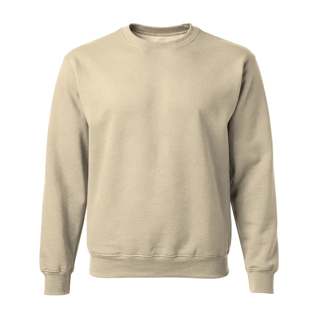 Beige sweater zonder opdruk